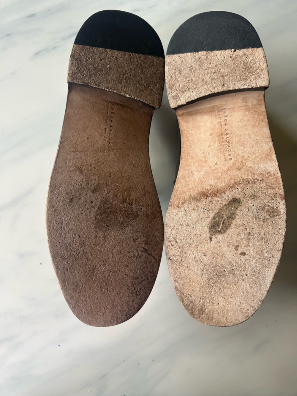 Freda Salvador Espresso Brown Leather Penny Loafers - Picture 5 of 6